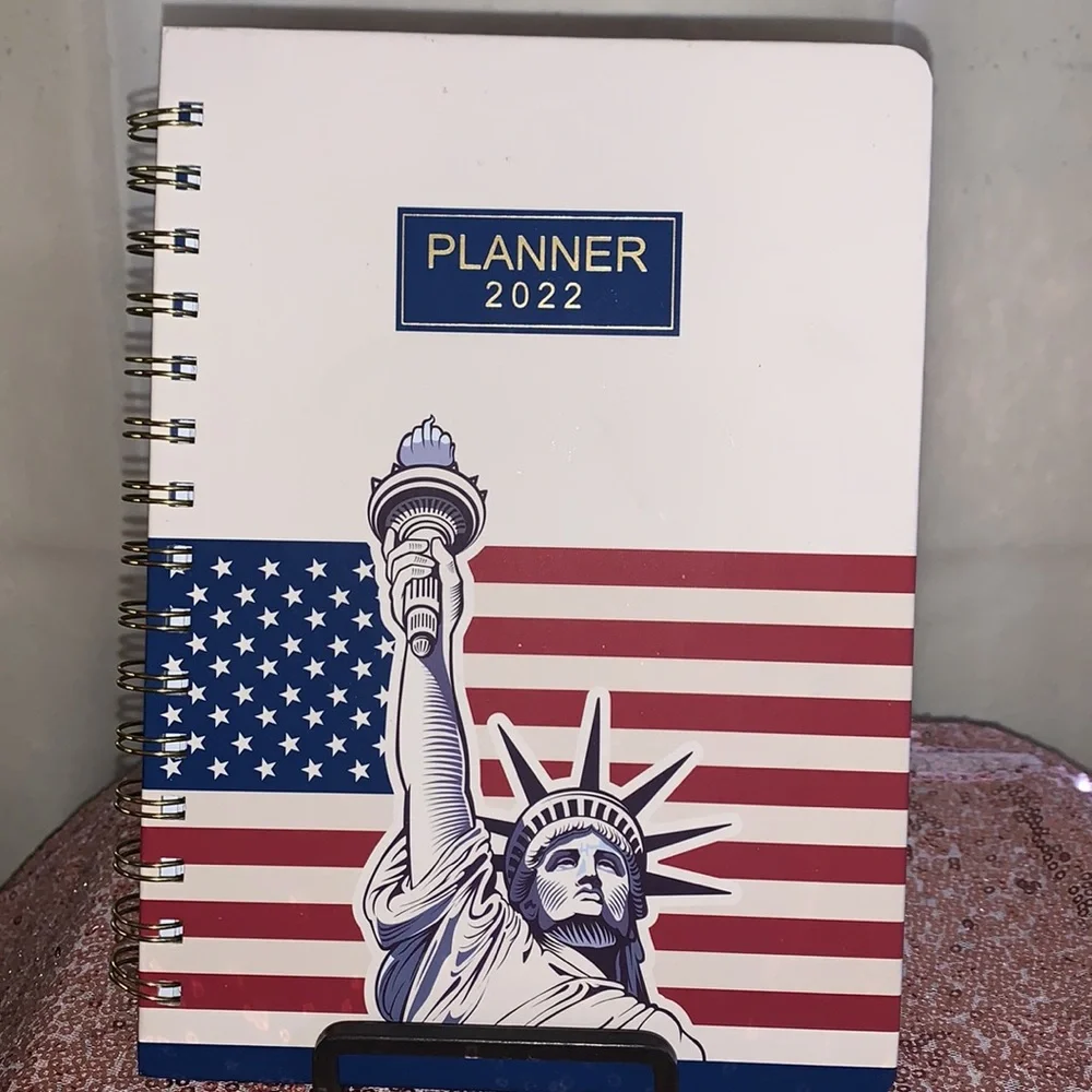 Spiral Planner 2022 Featuring the Statue of Liberty - New